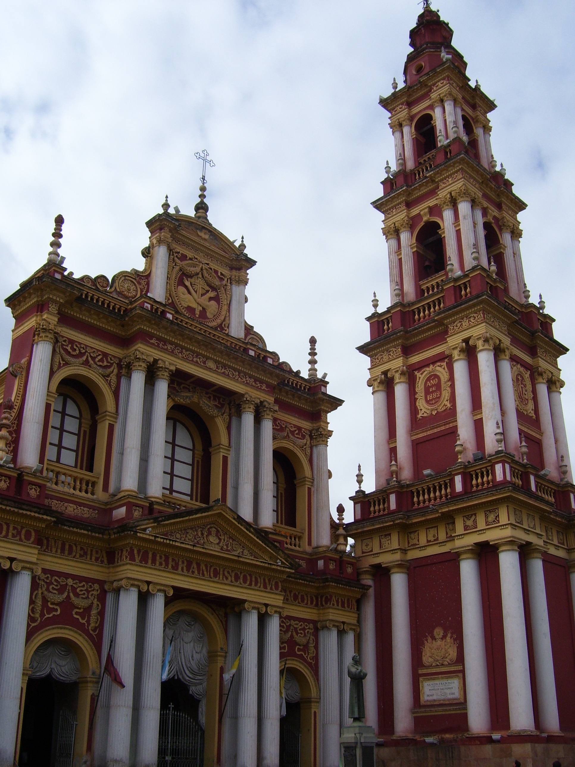 Church of San Francisco in Salta's colonial center, Argentina