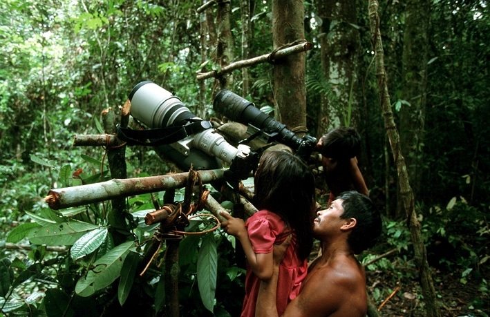 Guyana kids learning birdwatching