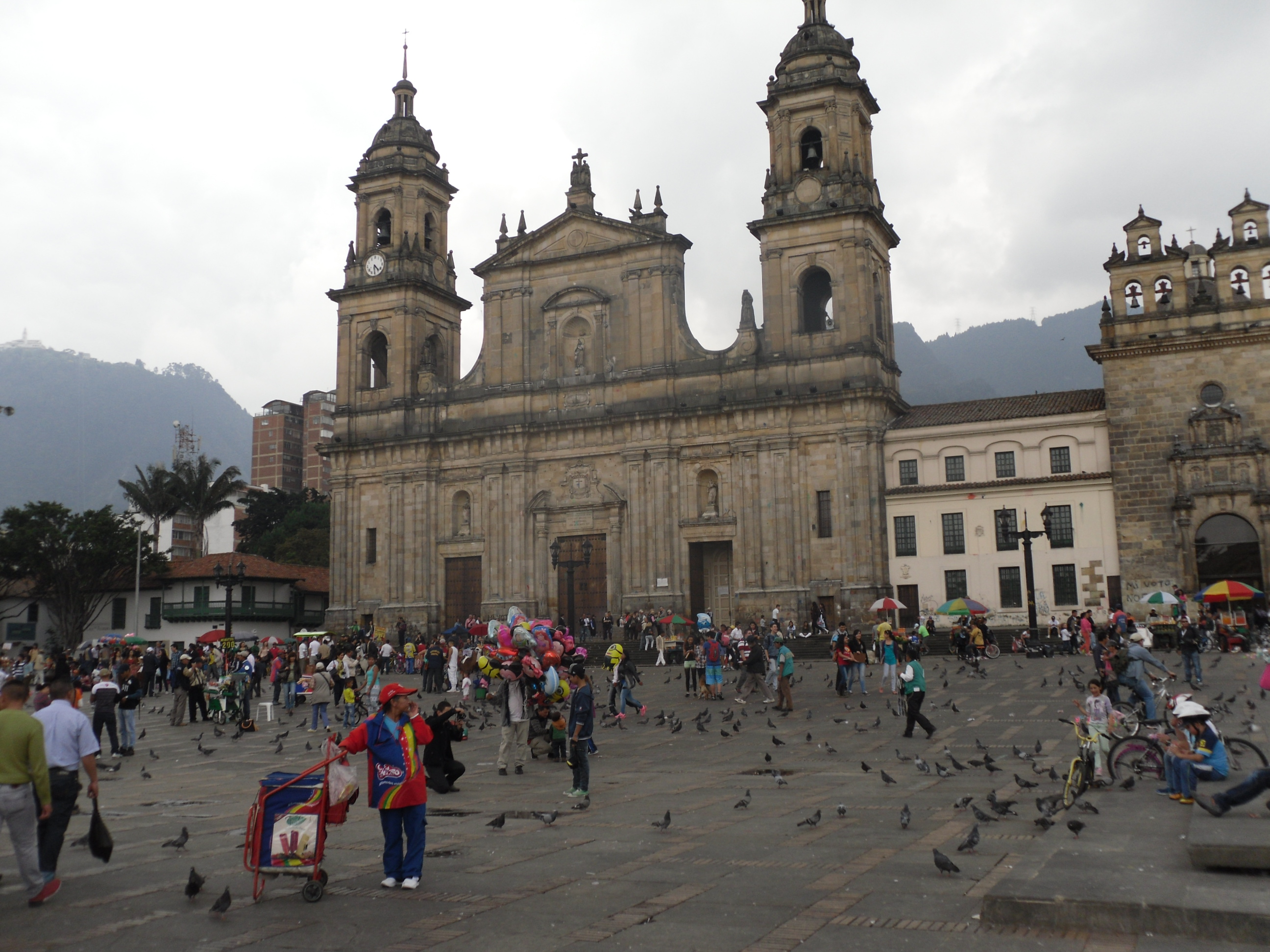 Ciclovia Sunday in Bogota's city center Colombia