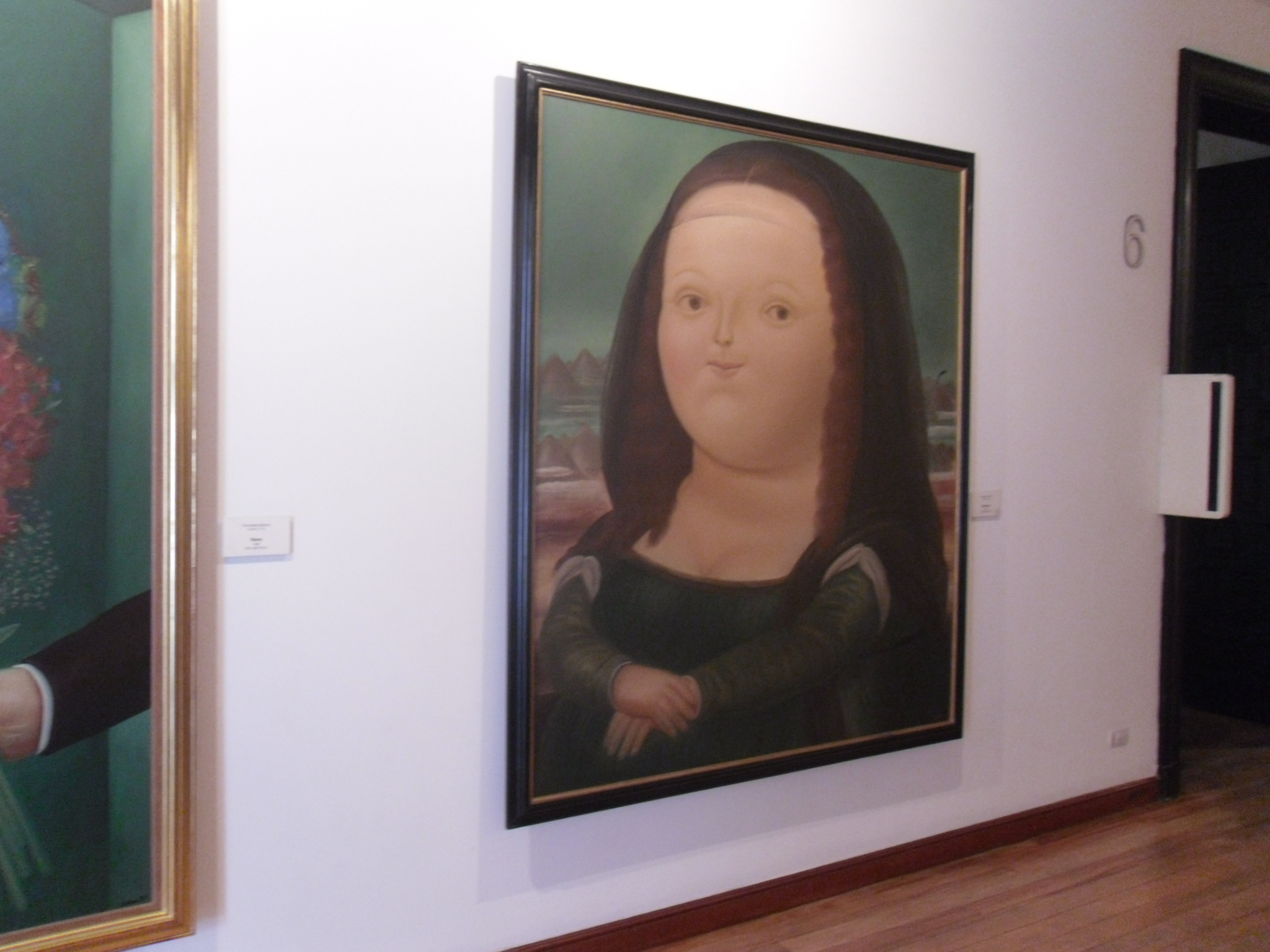 Botero's famous works displayed at the Botero Museum Bogota Colombia