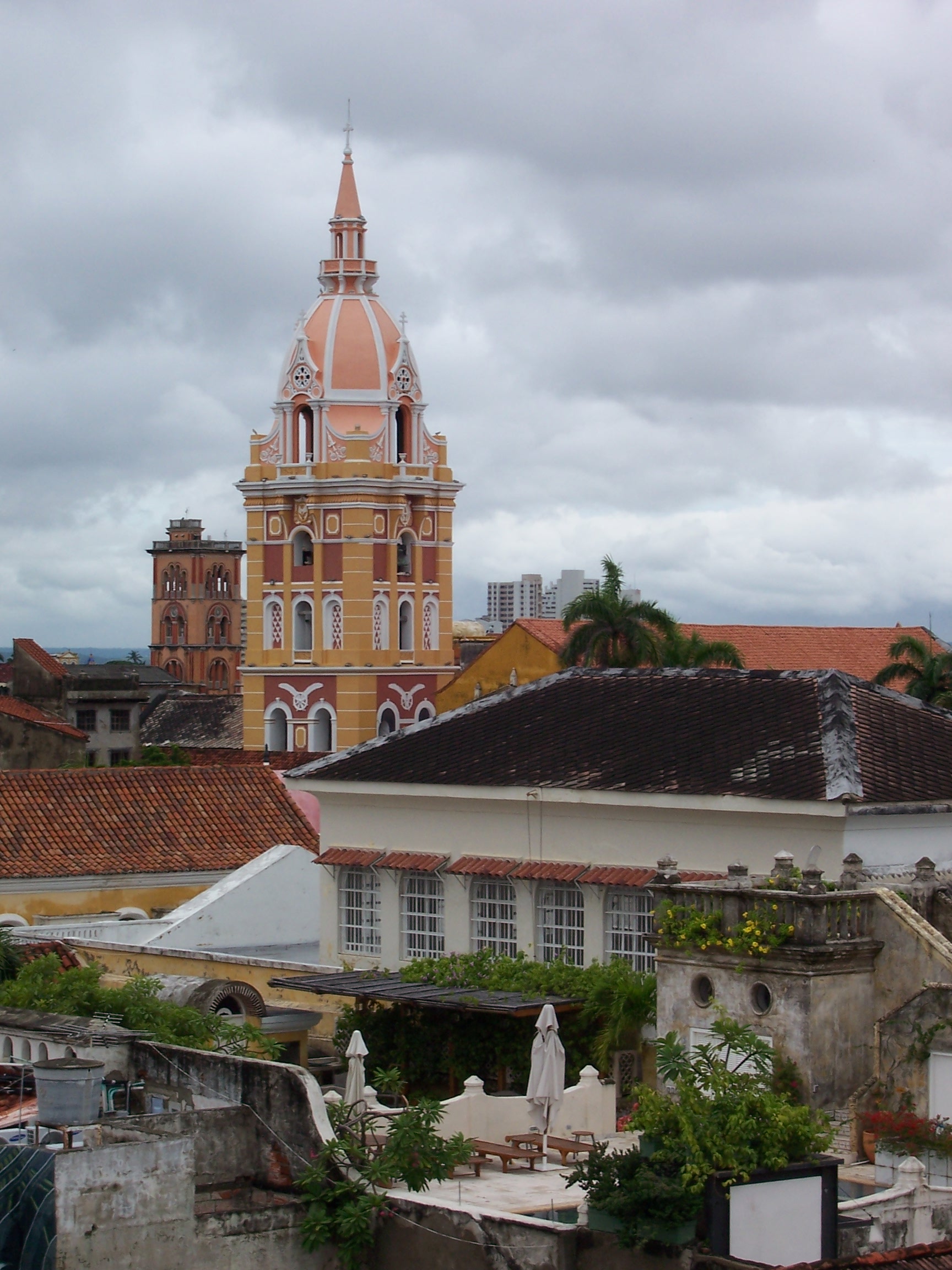 Striking architecture in the Historic Center Cartagena Colombia