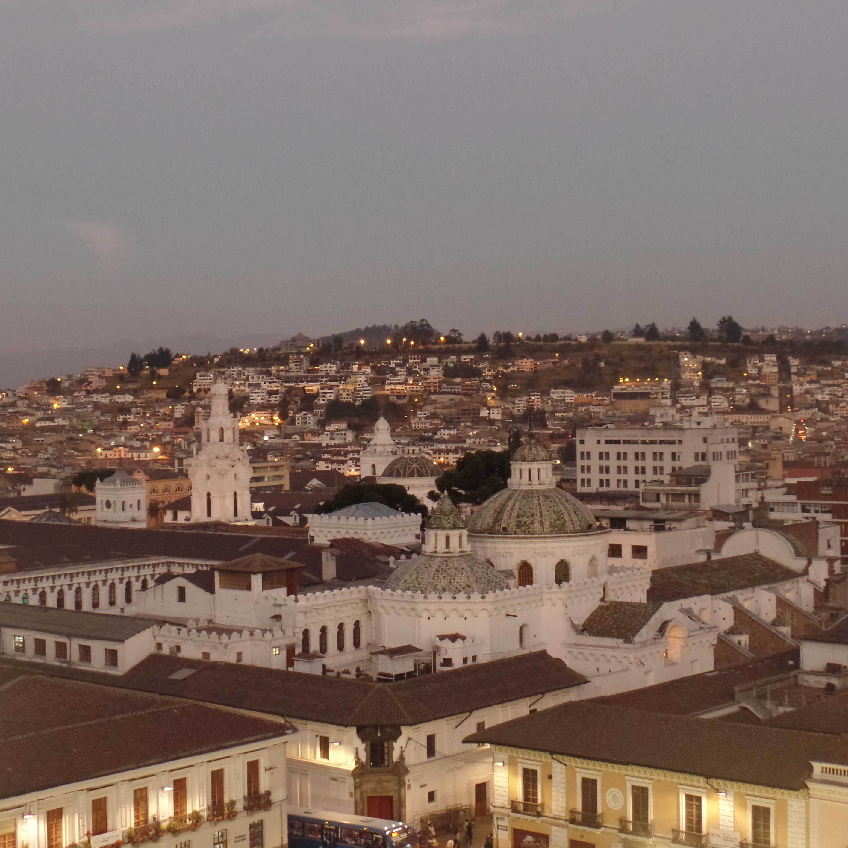 Historical city center of Quito Ecuador