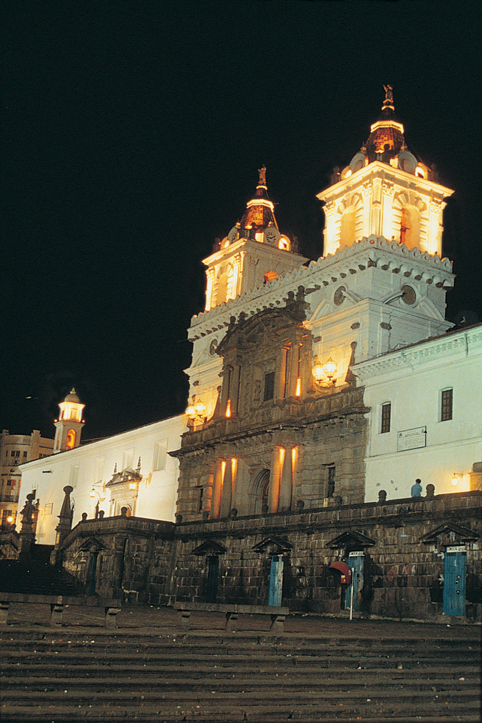 Colonial Quito by night