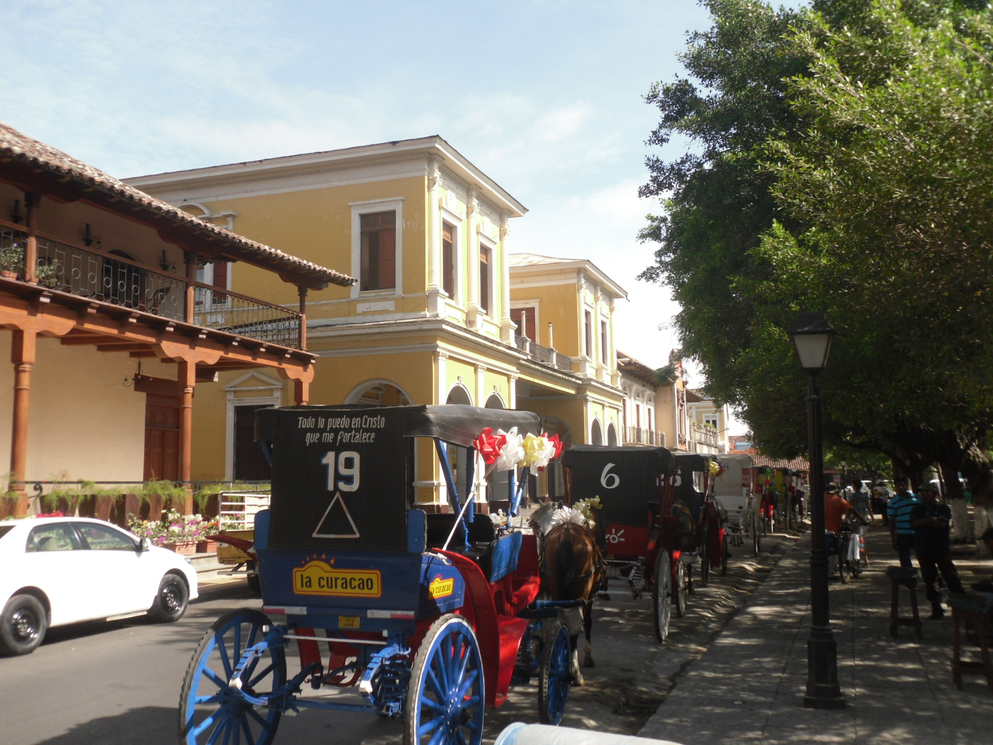 Horse drawn carriages in Granada Nicaragua