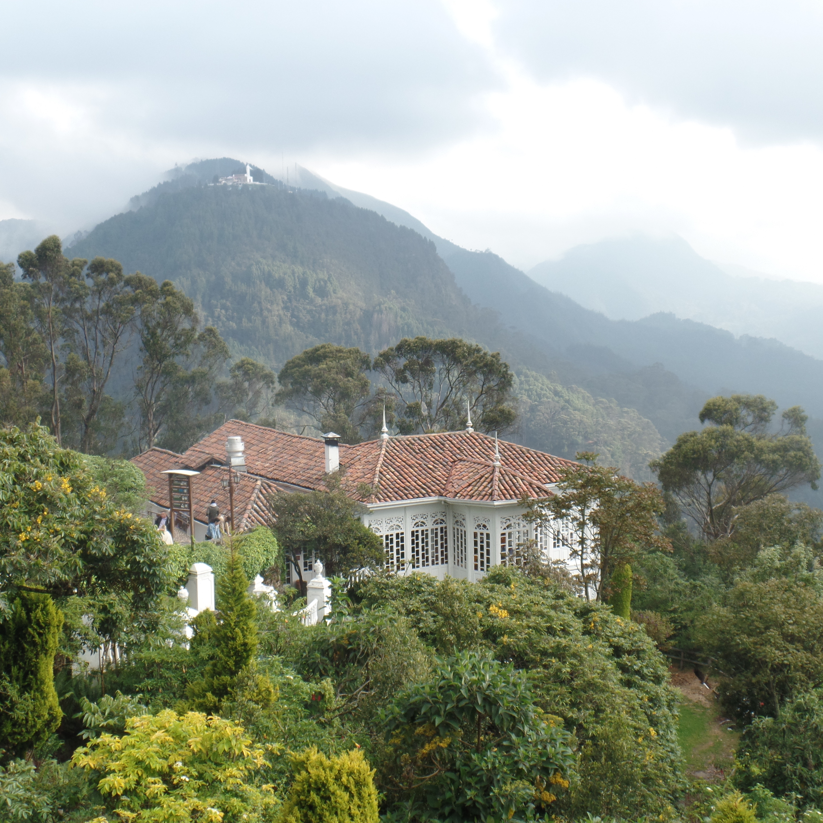 Mount Monserrate by cable car in Bogota Colombia