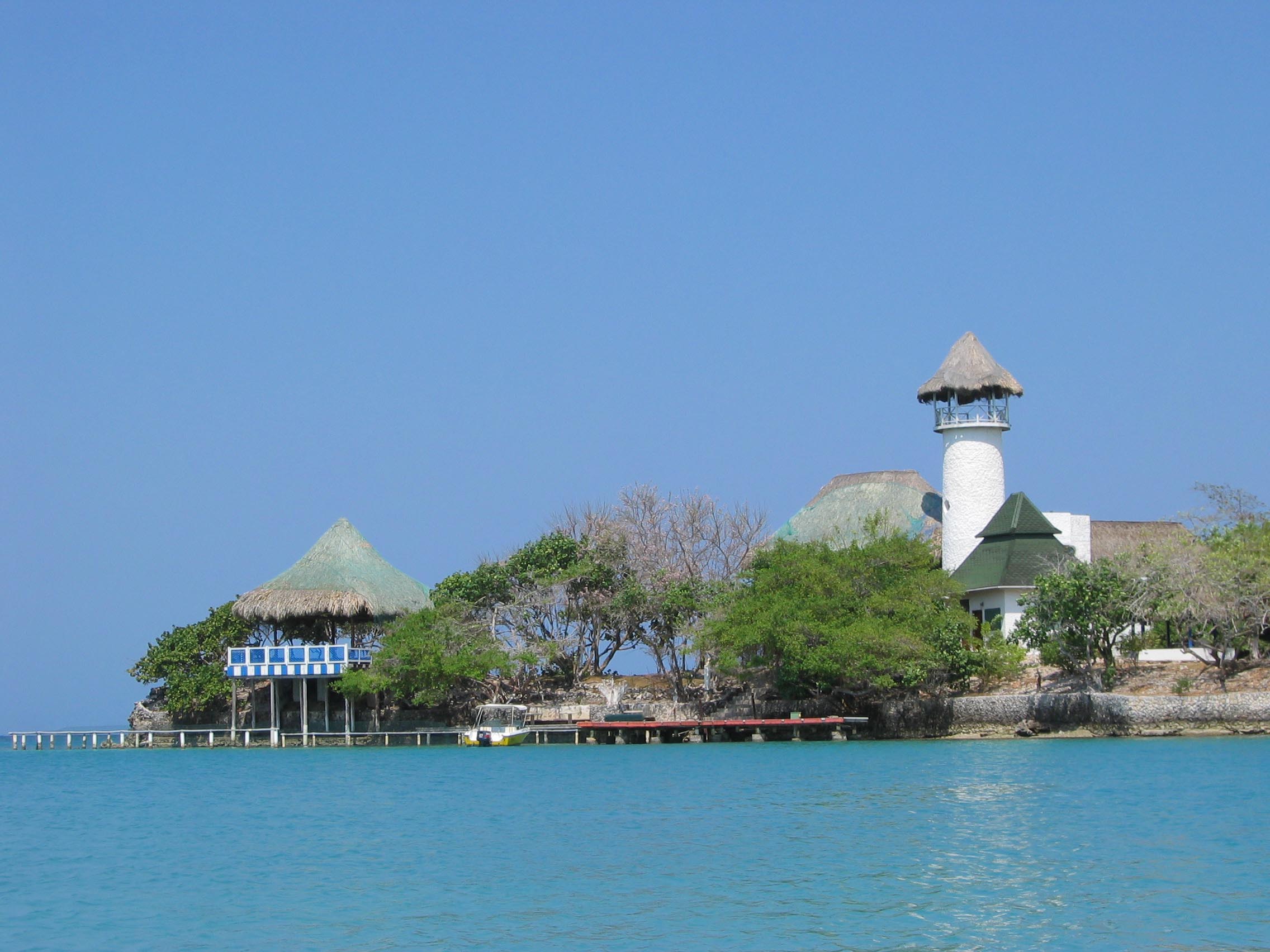 Rosario Islands off the coast of Cartagena Colombia