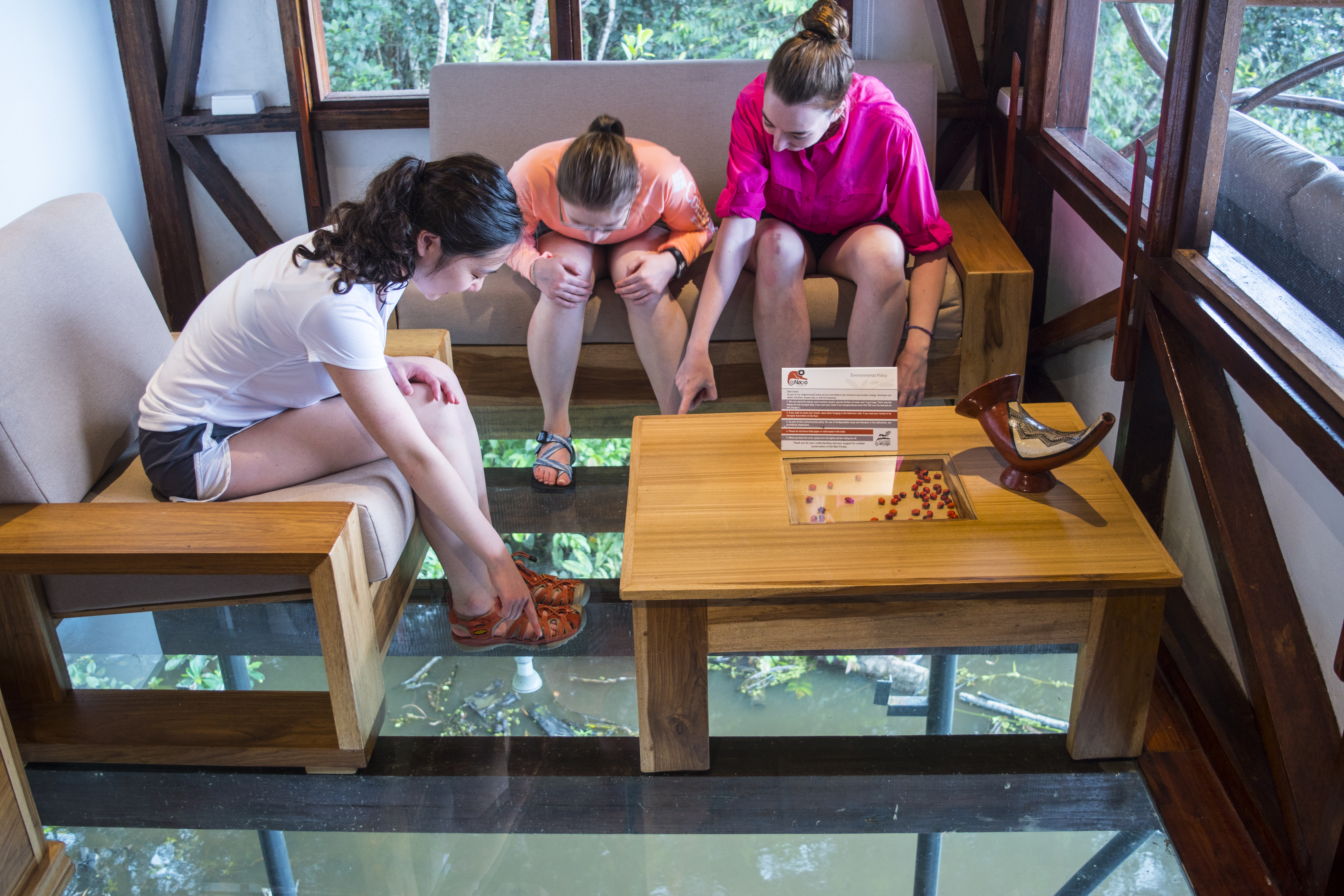 Napo Wildlife Center glass floor