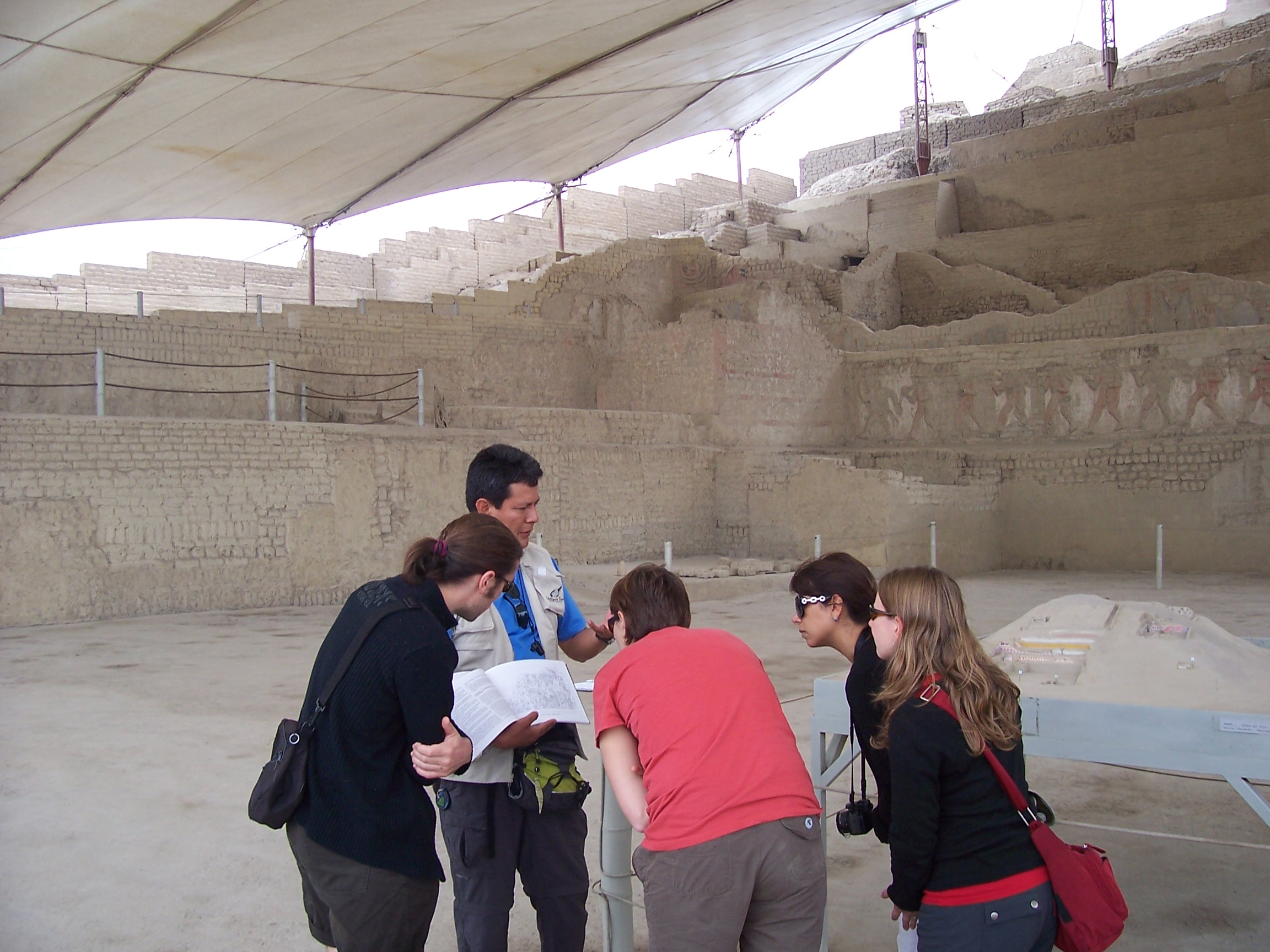 Peru guide at El Brujo site Peru