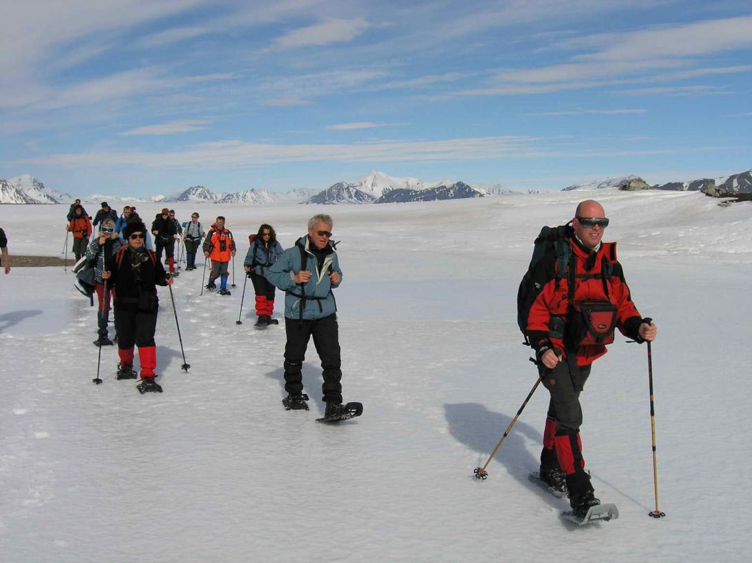 Antarctica Base Camp Plancius Snowshoeing